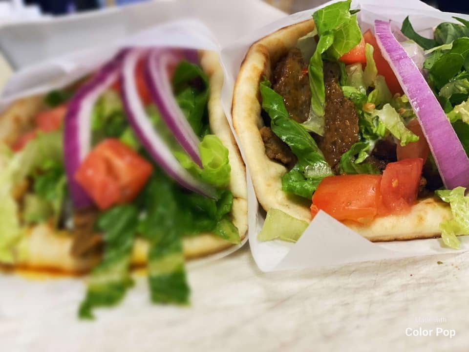 Fresh wraps from a Commons food truck
